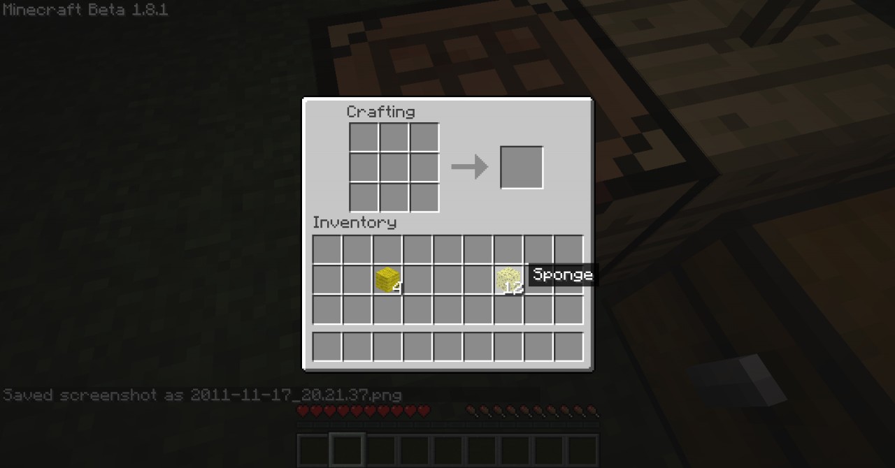 Craftable Sponges Minecraft Mod